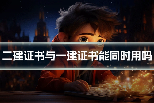 二建证书与一建证书能同时用吗