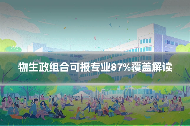 物生政组合可报专业87%覆盖解读