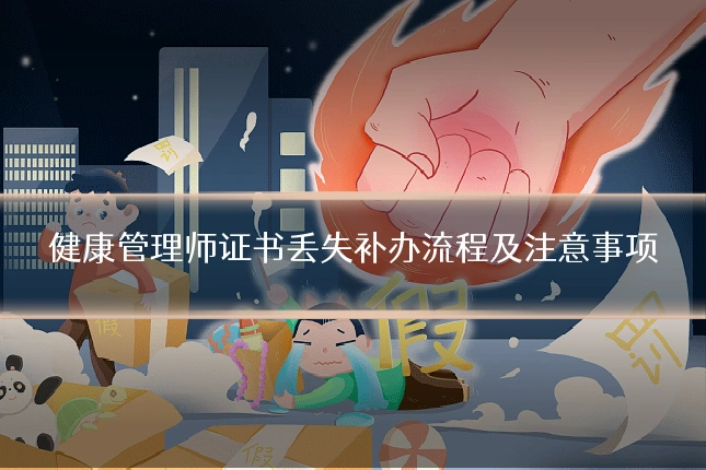 健康管理师证书丢失补办流程及注意事项