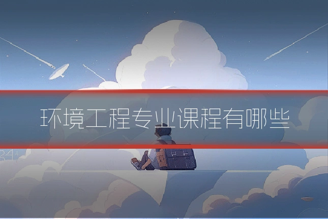 环境工程专业课程有哪些
