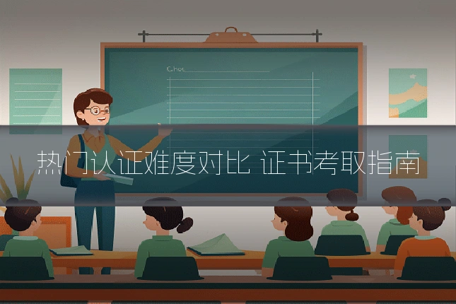 热门认证难度对比 证书考取指南