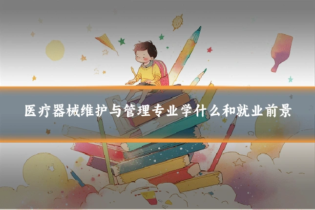 医疗器械维护与管理专业学什么和就业前景