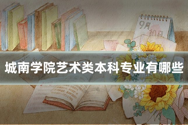 城南学院艺术类本科专业有哪些
