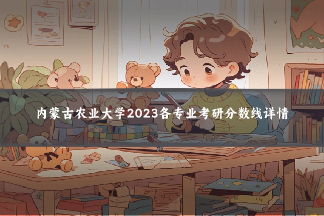 内蒙古农业大学2023各专业考研分数线详情