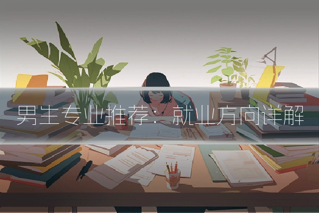 男生专业推荐：就业方向详解