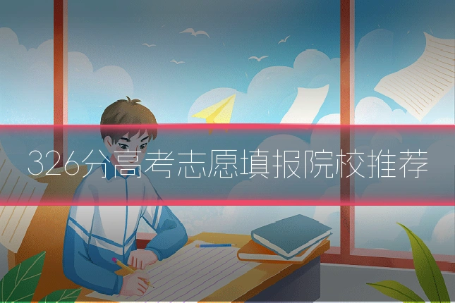 326分高考志愿填报院校推荐