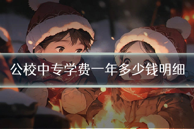 公校中专学费一年多少钱明细