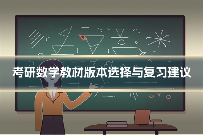 考研数学教材版本选择与复习建议