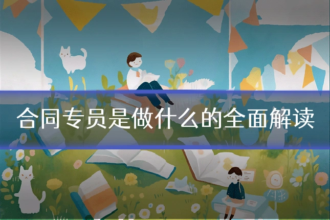 合同专员是做什么的全面解读