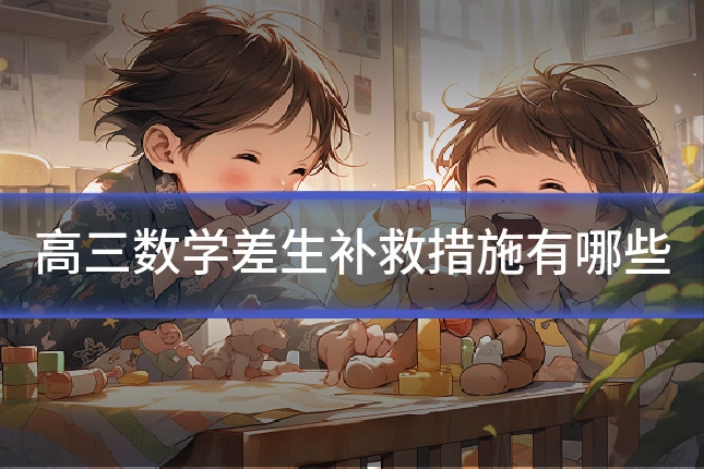 高三数学差生补救措施有哪些