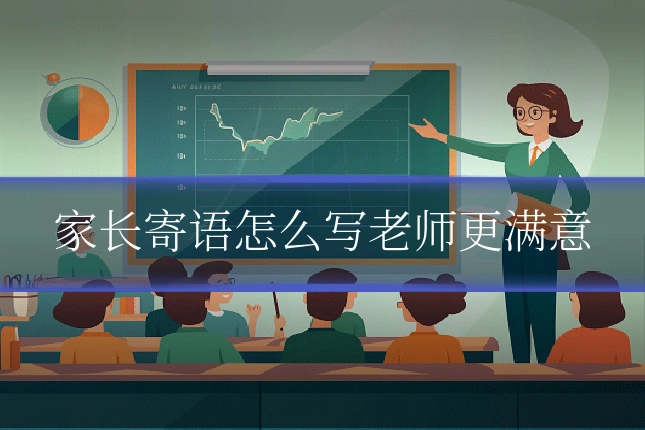 家长寄语怎么写老师更满意
