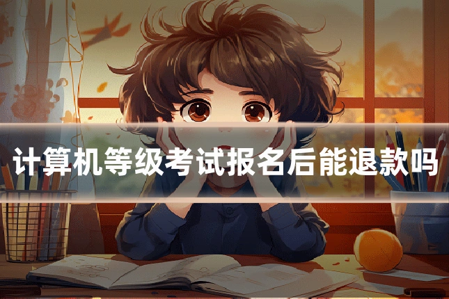计算机等级考试报名后能退款吗