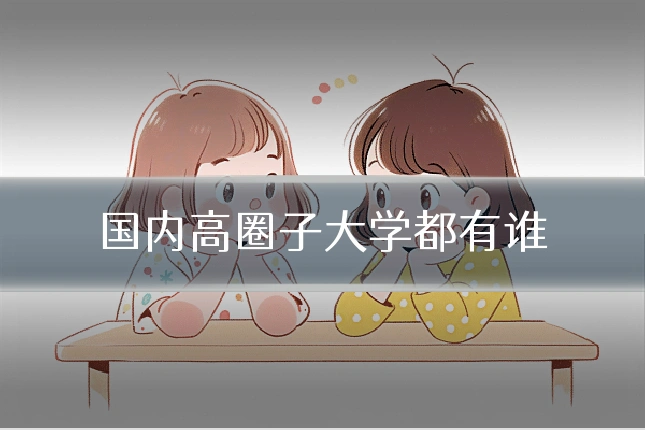 国内高圈子大学都有谁
