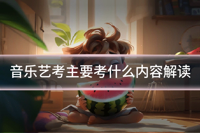 音乐艺考主要考什么内容解读