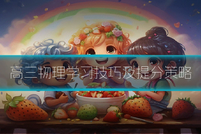 高三物理学习技巧及提分策略
