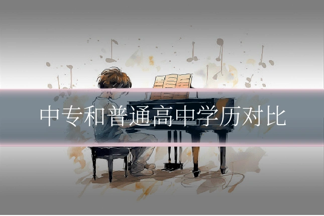 中专和普通高中学历对比