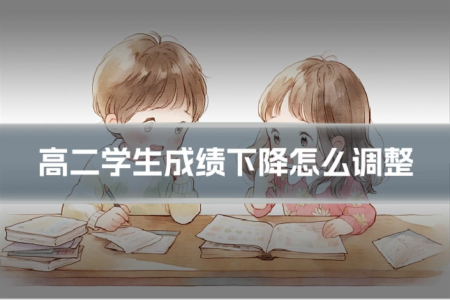 高二学生成绩下降怎么调整