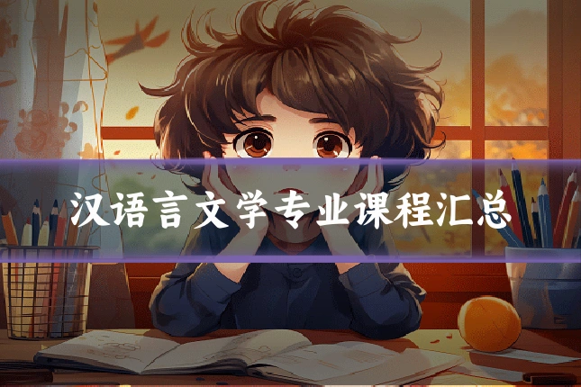 汉语言文学专业课程汇总