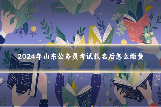 2024年山东公务员考试报名后怎么缴费