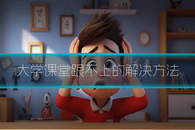 大学课堂跟不上的解决方法