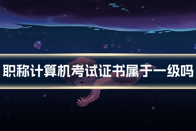 职称计算机考试证书属于一级吗