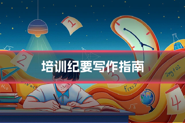 培训纪要写作指南