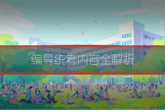 编导统考内容全解析