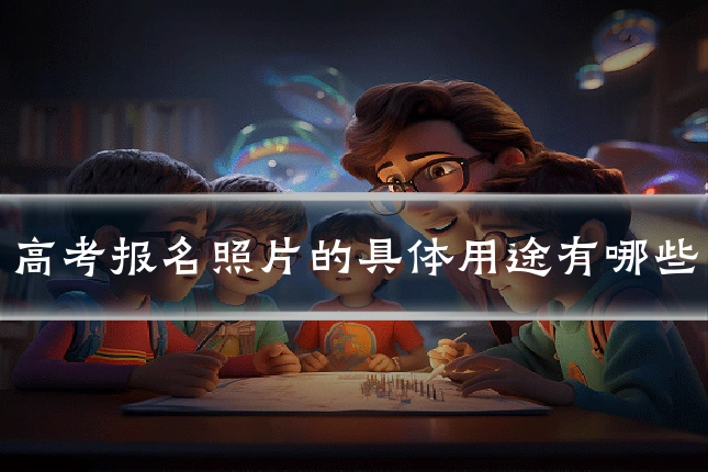 高考报名照片的具体用途有哪些