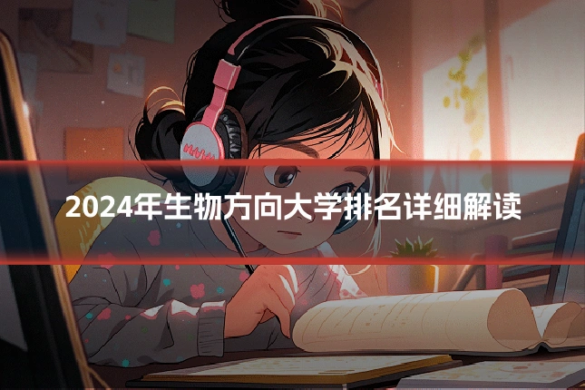 2024年生物方向大学排名详细解读