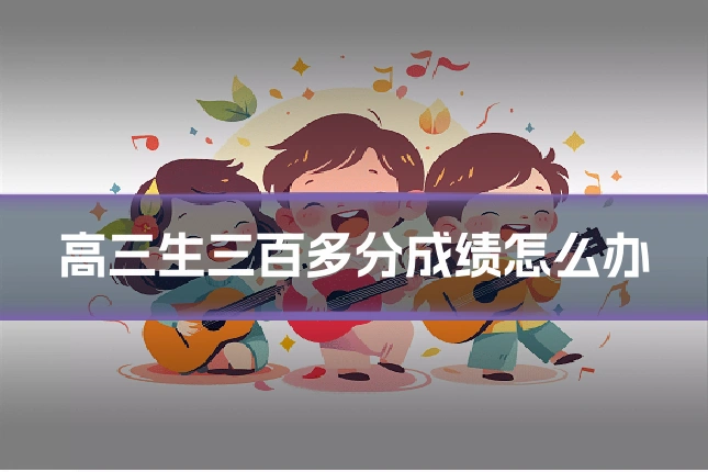 高三生三百多分成绩怎么办