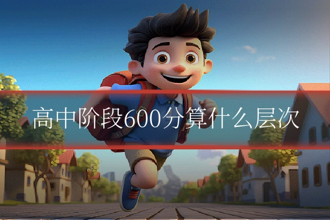 高中阶段600分算什么层次
