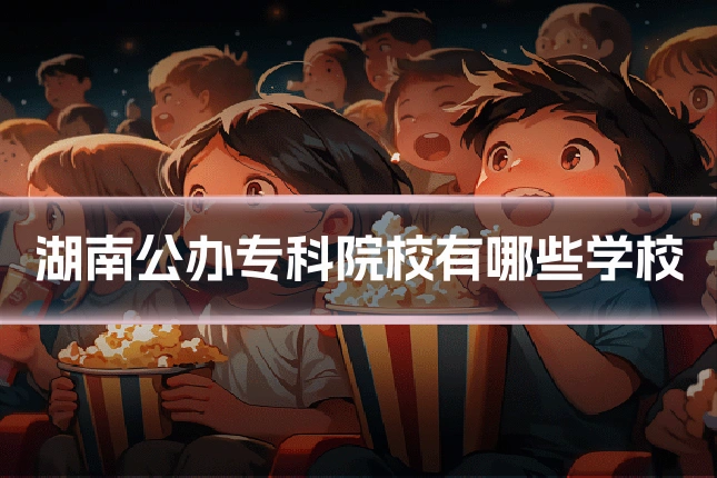 湖南公办专科院校有哪些学校
