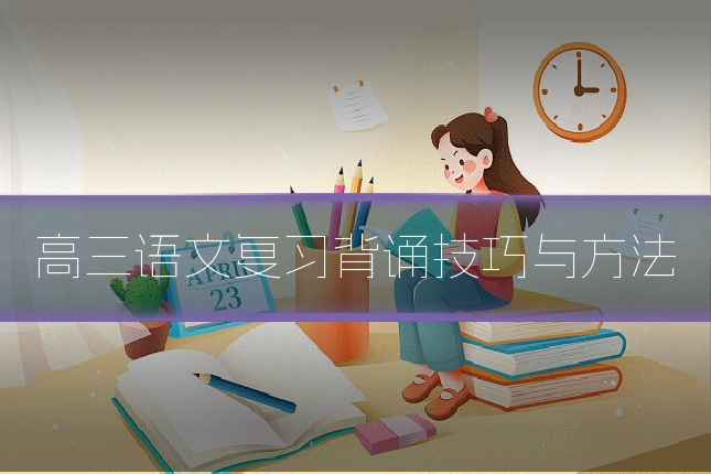 高三语文复习背诵技巧与方法