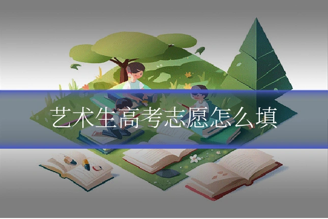 艺术生高考志愿怎么填