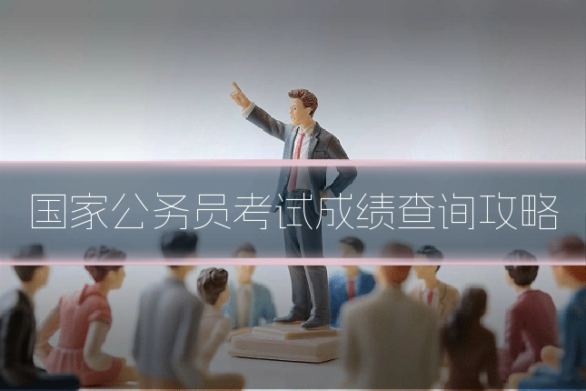 国家公务员考试成绩查询攻略
