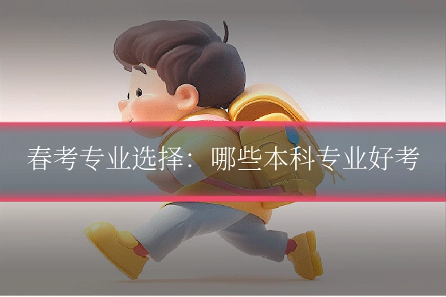 春考专业选择：哪些本科专业好考