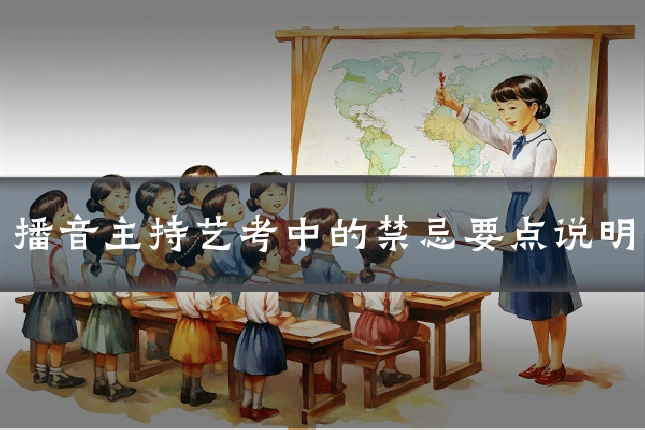播音主持艺考中的禁忌要点说明