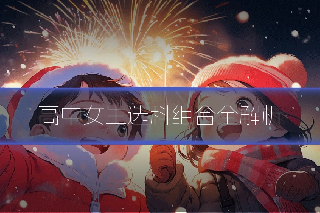 高中女生选科组合全解析
