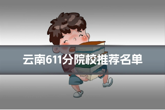 云南611分院校推荐名单