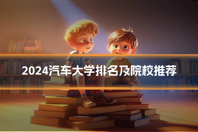 2024汽车大学排名及院校推荐