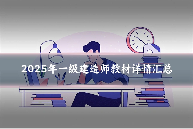 2025年一级建造师教材详情汇总