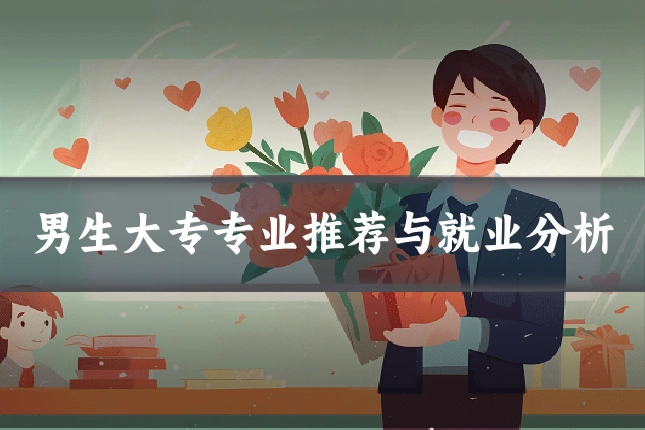 男生大专专业推荐与就业分析