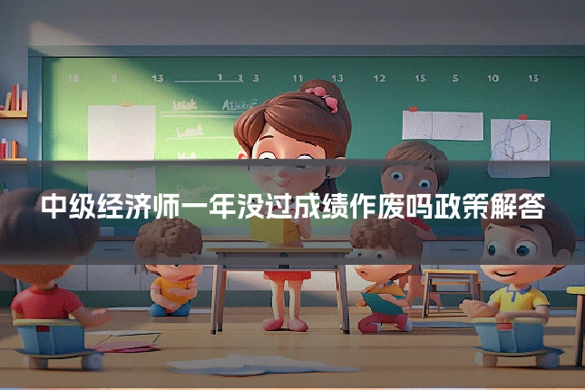 中级经济师一年没过成绩作废吗政策解答