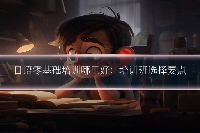 日语零基础培训哪里好：培训班选择要点