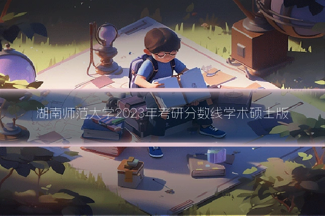 湖南师范大学2023年考研分数线学术硕士版