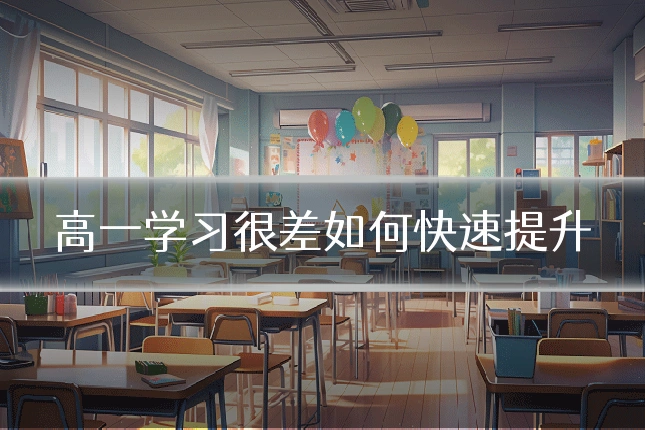 高一学习很差如何快速提升
