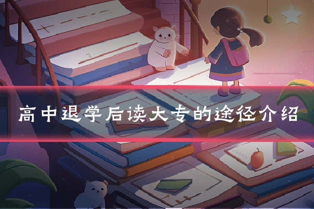 高中退学后读大专的途径介绍