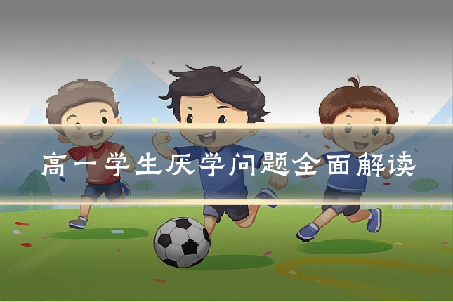 高一学生厌学问题全面解读