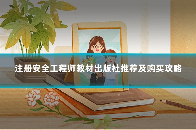 注册安全工程师教材出版社推荐及购买攻略