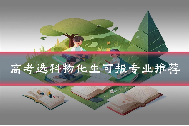 高考选科物化生可报专业推荐